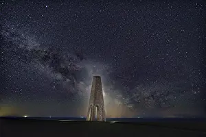 Milky Way Galaxy View Drucke: Milky Way over The Daymark, Devon