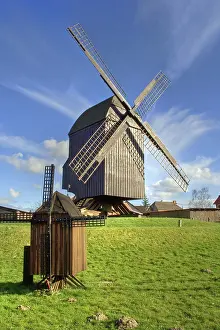 Windmills In North Germany Drucke: Two mills