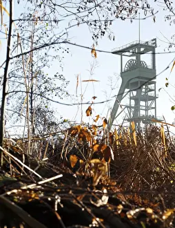 Winding Tower Germany Drucke: Former mining tower of the Erin coal mine