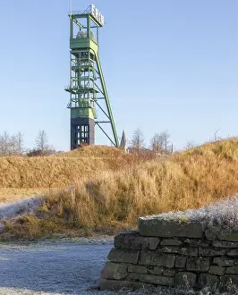 Winding Tower Germany Drucke: Former mining tower of the Erin Colliery in winter
