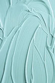 Drucke von Mint kosmetische Textur Hintergrund, Make-up und Hautpflege Kosmetik Creme Produkt, Luxus Schönheitsmarke, Urlaub Flachbett-Design oder abstrakte Wandkunst und Farbstreifen Texturiertes Abstraktes Kunstwerk Drucke: Mint kosmetischer Textur Hintergrund