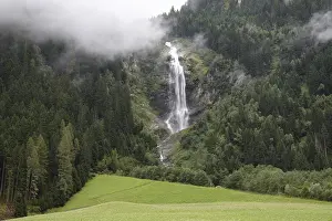 Stubai Valley Drucke: Mischbach Falls, waterfall, cascade