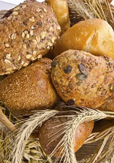 French Baguette Style Drucke: Mixed bread rolls