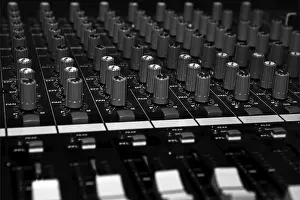 Recording Studio Setup Drucke: Mixing console