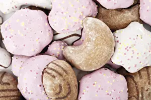 Christmas Sweets Drucke: Mixture of gingerbread biscuits