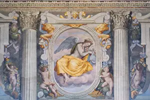 Alessandro Allori Drucke: Die Mäßigung, eine der Tugenden.