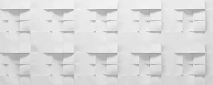 Drucke von Moderne abstrakte Hintergrund mit weißen Würfeln, 3D-Renderning Geometrische Formen Drucke: Moderne abstrakte Hintergrund mit weißen Würfeln.
