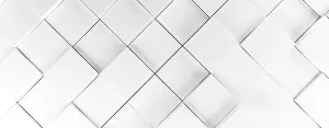 Abstract Geometric Shapes Drucke: Modern abstract background with white cubes