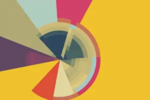 Modern Background Drucke: Modern background with circles