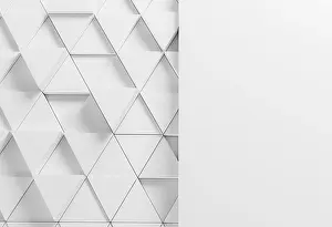 Geometric Decoration Drucke: Modern background with white triangles
