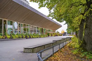 Lake Constance Nature Scene Drucke: A modern building with large windows