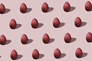 Symbolic Easter Egg Picture Drucke: Modern Colorful Easter egg pattern made