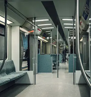Urban Railway Transport Germany Drucke: Modern compartments of the Berlin S-Bahn