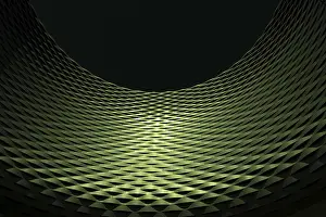 Drucke von Moderne Gestaltung auf einer Bogenförmigen Wand Geometrische Formen Drucke: Moderne Design auf einer Bogenformigen Wand.