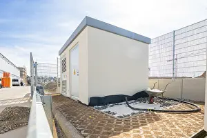 Solar Energy Germany Drucke: Modern electrical box on construction site