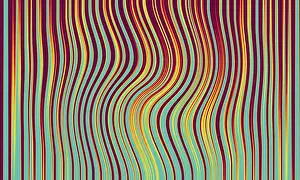 Deserted Colourful Landscape Drucke: Modern soft gradient lines as colorful gradient lines