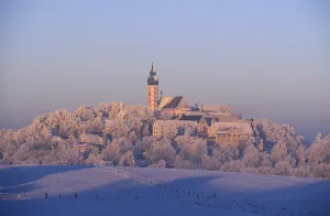Morning Atmosphere Germany Drucke: Monastery of Andechs - Upper Bavaria - Germany