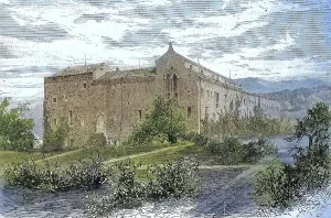 Croatia Tourist Attraction Drucke: The former monastery of Lacroma