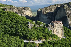 Meteora Travel Photography Drucke: Monastery of Rousanou and Monastery of St