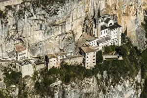 European Pilgrimage Site Drucke: Monastery on a slope in a gorge