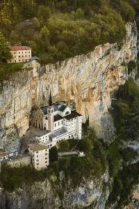 European Pilgrimage Site Drucke: Monastery on a slope in a gorge