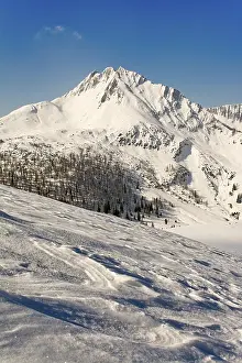 Tyrol Austria Winter Landscape Drucke: Mondscheinspitze Mountain in winter