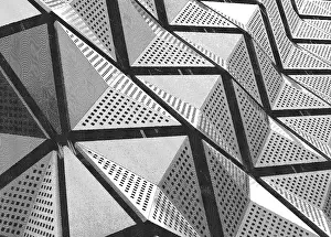 Drucke von Monochrom geätzter Effekt geometrisch winklig architektonisch modern abstrakt Geometrische Formen Drucke: Monochromeschnittgravur-Effekt geometrisch winkeliger architektonischer moderner abstrakter