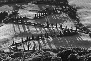 Siena Province Scenery Drucke: Monticchiello, Val d'Orcia