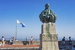 San Marino Drucke: Denkmal für Bartolomeo Borghesi