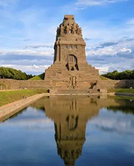 Drucke von Denkmal zur Völkerschlacht, Voelkerschlachtdenkmal, Leipzig, Sachsen, Deutschland Leipzig Drucke: Denkmal für die Völkerschlacht bei Leipzig