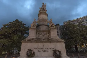 Northern Italy Landmark Drucke: Monument to Christopher Columbus