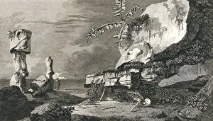 Chilean Landmarks Drucke: Monuments on Easter Island, Rapa Nui