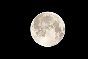 No People At Night Drucke: Full moon