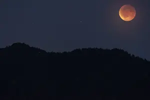 Full Moon Germany Drucke: Full moon, blood moon, lunar eclipse