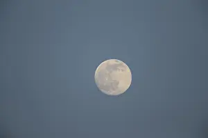 Evening Sky UK Drucke: A full moon in the evening sky