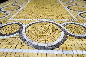 North African Travel Photography Drucke: Mosaic tile background of texture