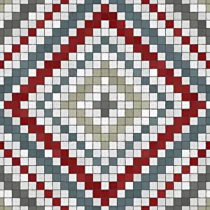 Mosaic Tiles Background Drucke: Mosaic tiles background, seamless vector pattern