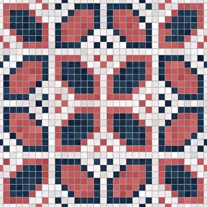 Mosaic Tile Background Drucke: Mosaic tiles background, seamless vector pattern