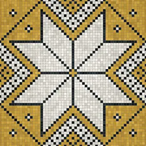 Mosaic Tile Background Drucke: Mosaic tiles background, seamless vector pattern