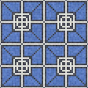 Mosaic Tiles Background Drucke: Mosaic tiles background, seamless vector pattern