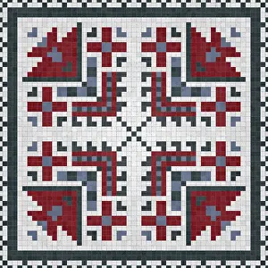 Mosaic Tile Background Drucke: Mosaic tiles background, seamless vector pattern