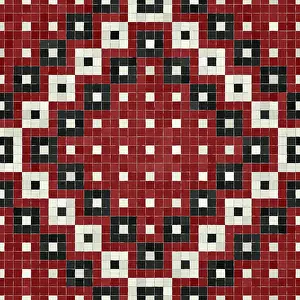 Mosaic Tiles Background Drucke: Mosaic tiles background, seamless vector pattern