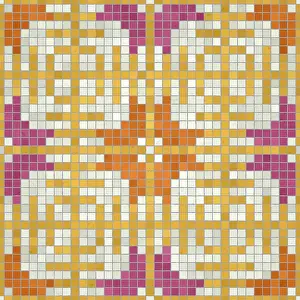 Mosaic Tile Background Drucke: Mosaic tiles background, seamless vector pattern