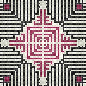 Mosaic Tiles Background Drucke: Mosaic tiles background, seamless vector pattern