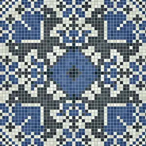 Mosaic Tiles Background Drucke: Mosaic tiles background, seamless vector pattern