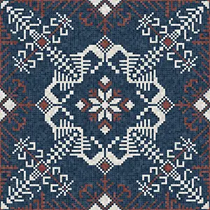 Mosaic Tiles Background Drucke: Mosaic tiles background, seamless vector pattern