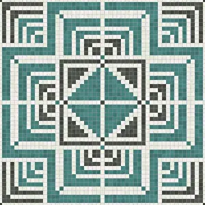 Mosaic Tiles Background Drucke: Mosaic tiles background, seamless vector pattern