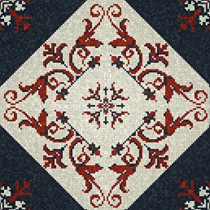 Mosaic Tiles Background Drucke: Mosaic tiles background, seamless vector pattern