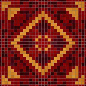 Mosaic Tiles Background Drucke: Mosaic tiles background, seamless vector pattern