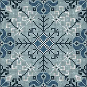 Mosaic Tiles Background Drucke: Mosaic tiles background, seamless vector pattern
